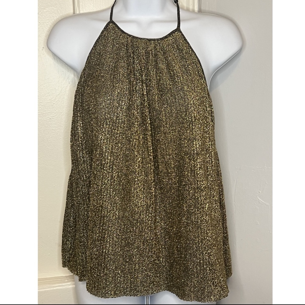 Zara Draped Gold top